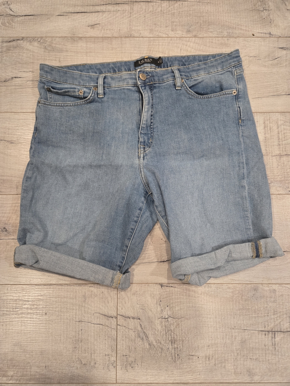 Ralph Lauren Blue Denim High-Rise Shorts